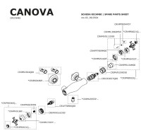 RECAMBIOS TERMOSTATICA DUCHA CANOVA CRISTINA